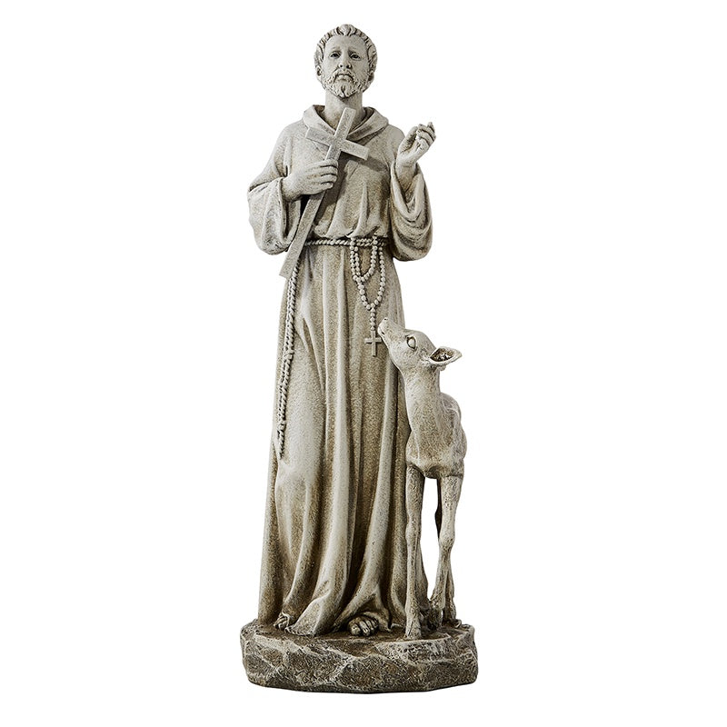 St Francis With Deer Statue