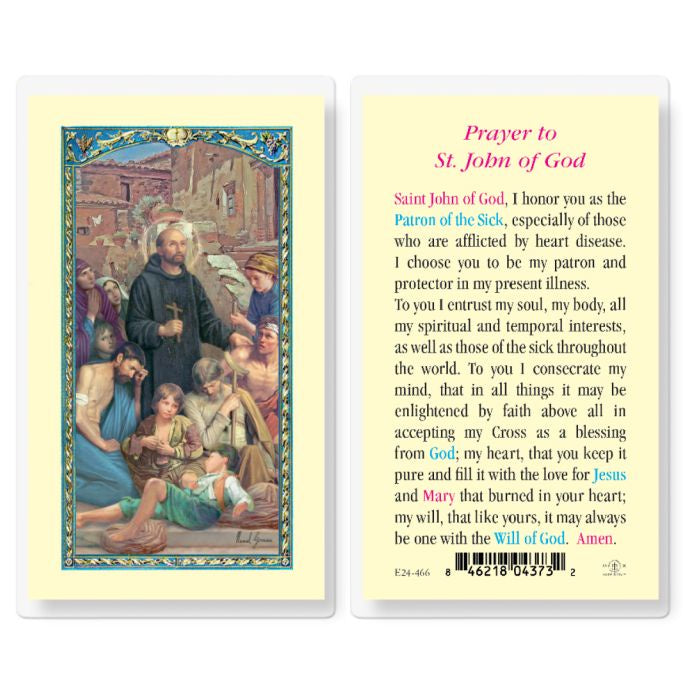 St. John of God Holy Card