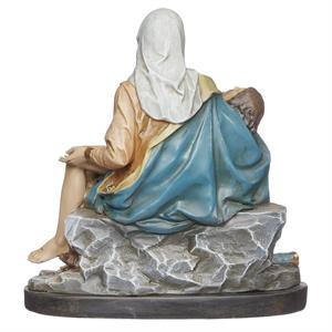 Fully Colored Pieta Figure, Renaissance Collection - 9"