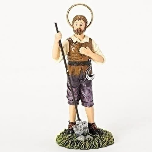 St. Isidore 4in statue with Holy Card