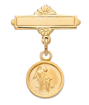 Guardian Angel, 14kt Gold over Sterling Silver - Baby Pin