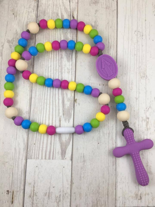 Purple Rainbow Chews Life Soft Rosary