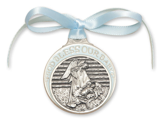 Baby In a Manger - Crib Medal