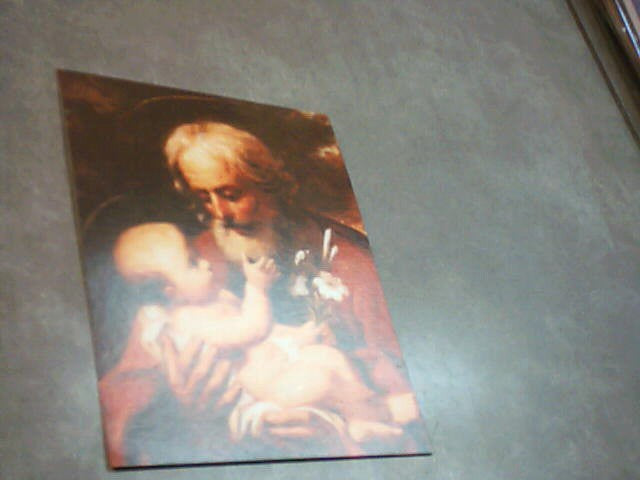 Holy card St. Joseph - Adorer of Jesus Patron of the Universal Church