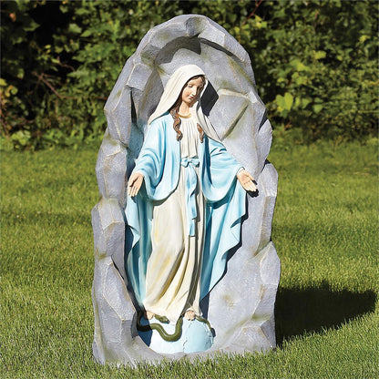 Our Lady of Grace in Grotto - 36" Outdoor Statue