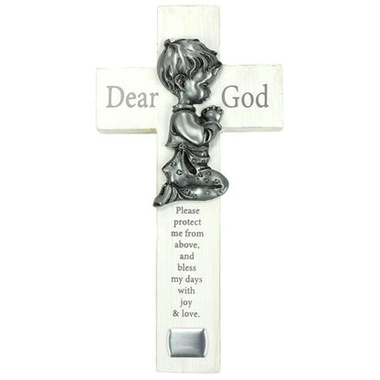 Bedtime Prayer Wall Cross (Boy or Girl) - 6"