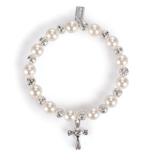 Pearl and silver style "Baby to Bride" - Bracelet 6"