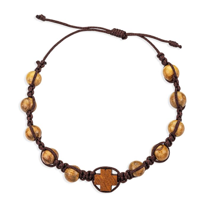 Olive Wood Rosary Bracelet