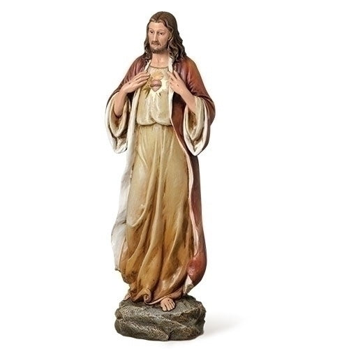 Sacred Heart of Jesus Figure, Renaissance Collection -13.75"