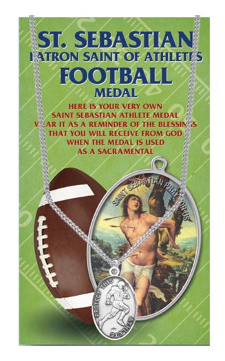 OVAL ST. SEBASTIAN MEN'S FOOTBALL MEDAL