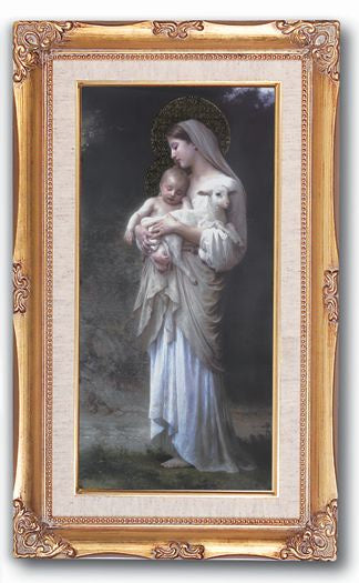 Divine Innocence - Bouguereau - Gold Leafe Wood Framed Picture