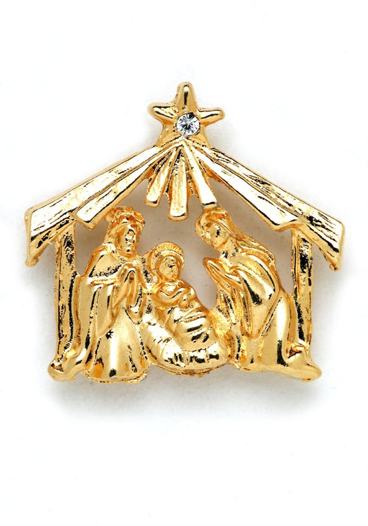 Christmas Nativity Lapel Pin