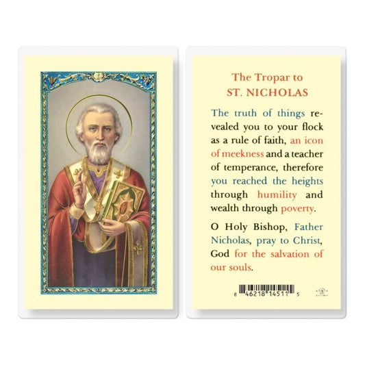 St. Nicholas - Holy Card