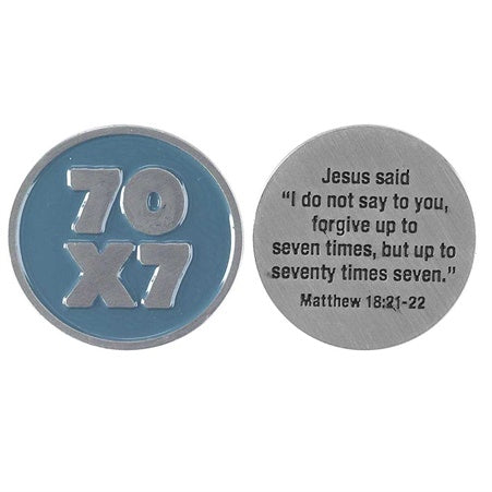 Coin - 70x7 Matthew 18:21-22 - Forgive