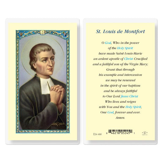 St. Louis de Montfort - Holy Card