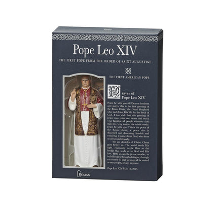 4" Pope Leo XIV Statue with Holy Card