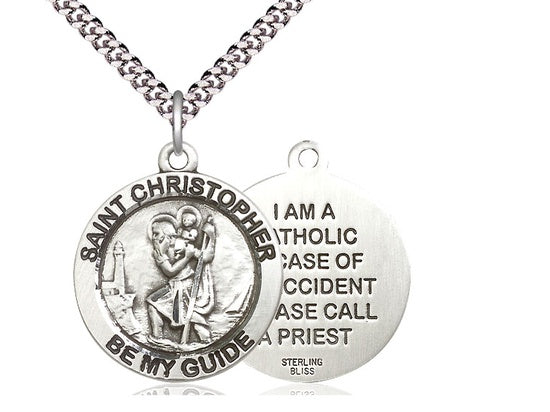 St. Christopher, Sterling Silver - 4074