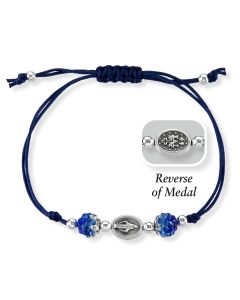 Miraculous Medal Cord Bracelet