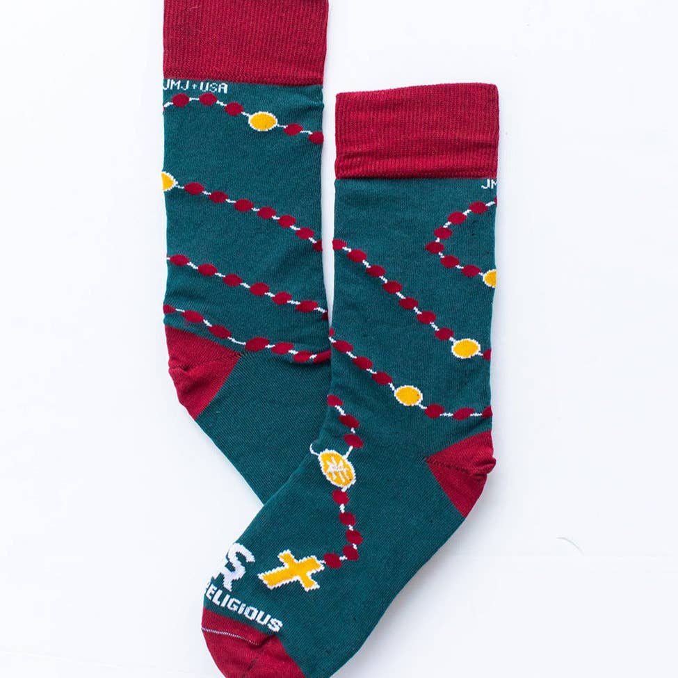 Religious Themed Socks, Kids-Adult Size (Many Variants)