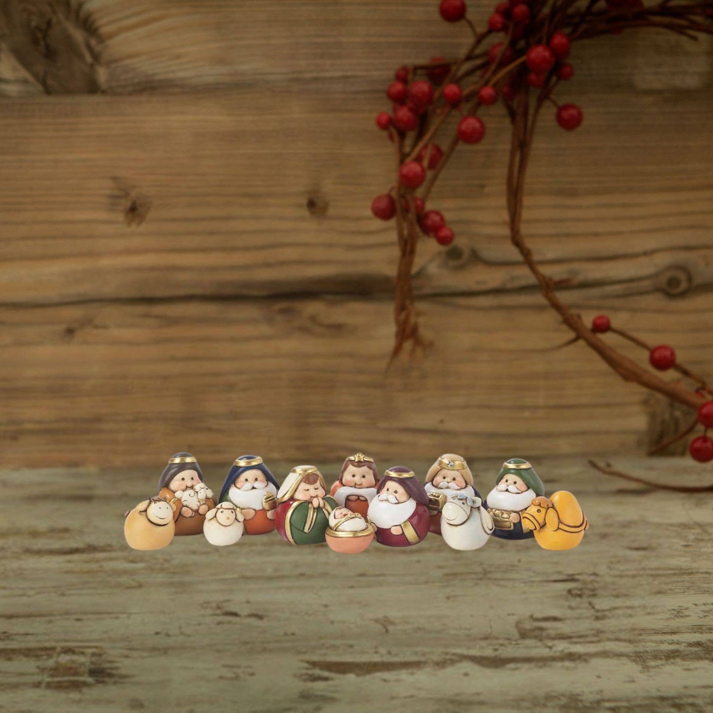 Miniature Rounded Children's Nativity Scene
