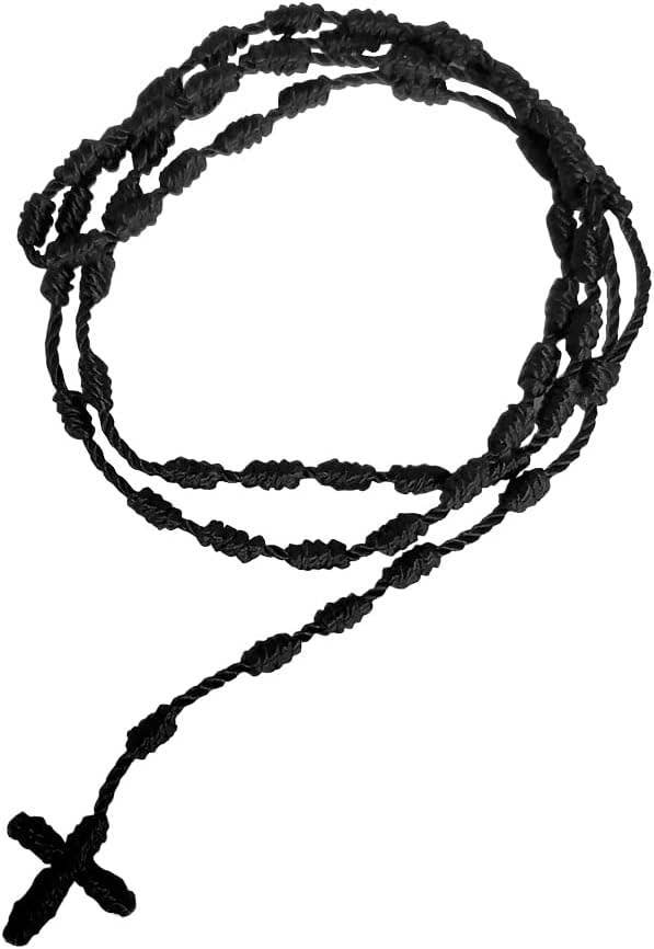 Black Rope Rosary