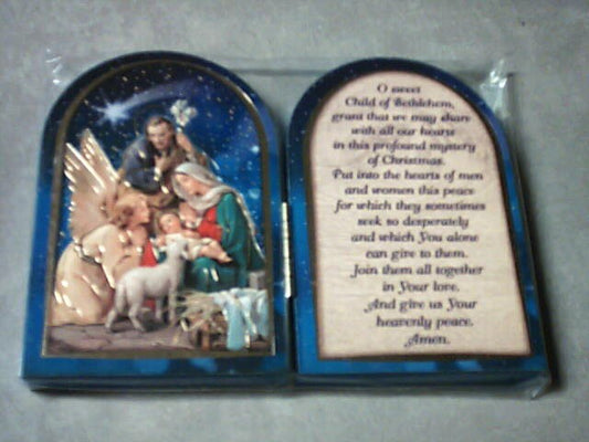 Christmas Nativity Stand with prayer