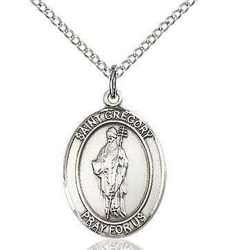 St. Gregory the Great Oval Patron Series - Necklace