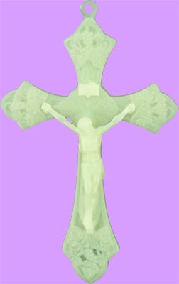 Grape Leaf Cross 4 inch - Luminous