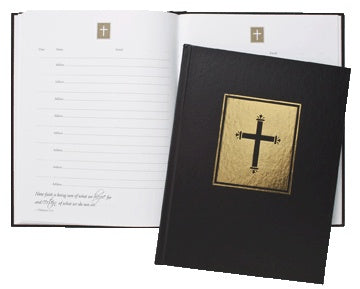 Guest Book Black - 8.5 x 11"