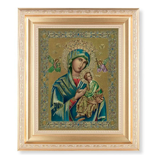 Our Lady of Perpetual Help Print in Gold Frame