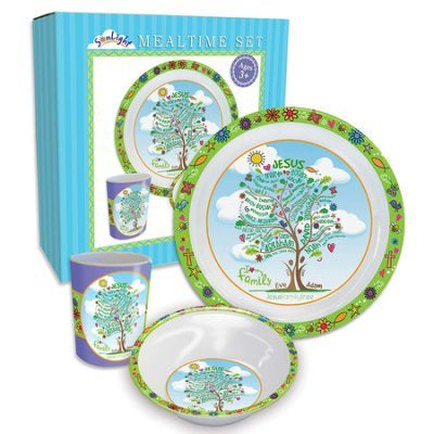 Jesus Family Tree 3-Piece Dinner Set