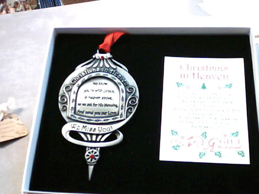 Christmas in Heaven ornament