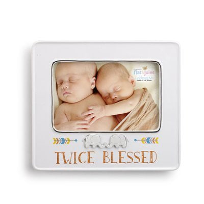 Twice Blessed, Twins Photo Frame