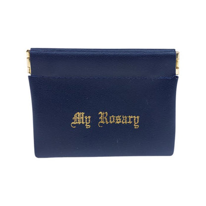 Vinyl Leatherette Squeeze Rosary Case