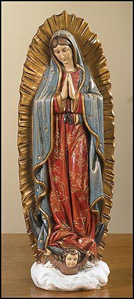 Our Lady Of Guadalupe - 9" Toscana Statue