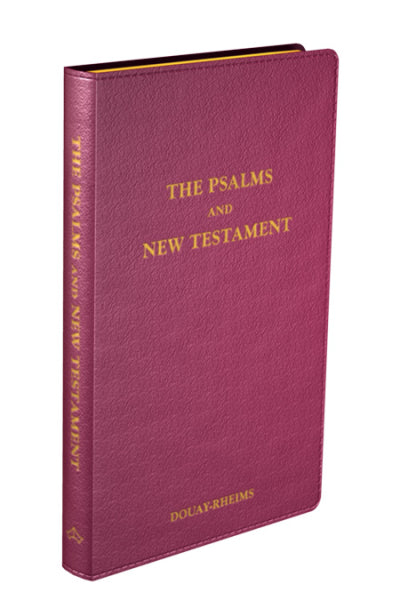 The Psalms and The New Testanment, Douay-Rheims - Flexible cover Leather