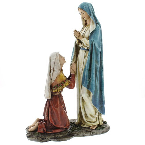 Our Lady of Lourdes and St. Bernadette statue 10 1/2 inches