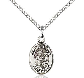 St. Anthony of Padua Oval Sterling Silver Medal - 9004