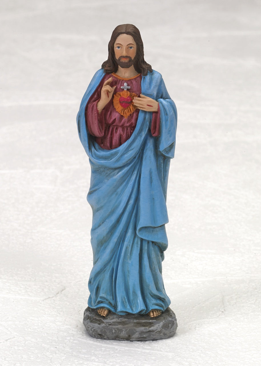 Sacred Heart of Jesus Resin 4 Inch Statue – St. Anthony's Catholic Gift ...