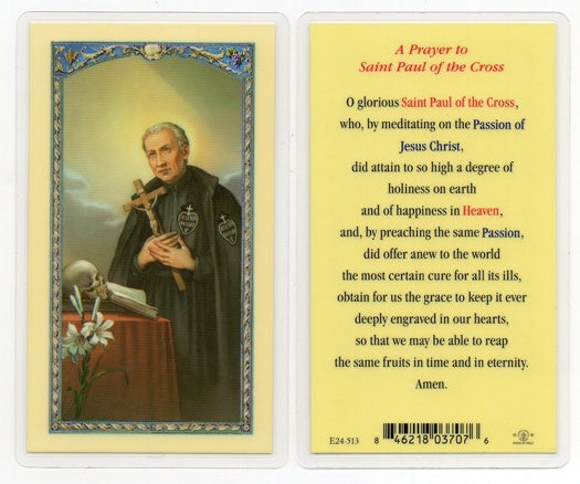 A Prayer To St. Paul of the Cross Holy Cross