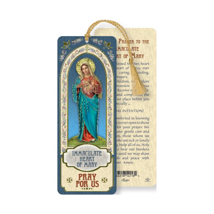 Immaculate Heart of Mary Bookmark with Tassel