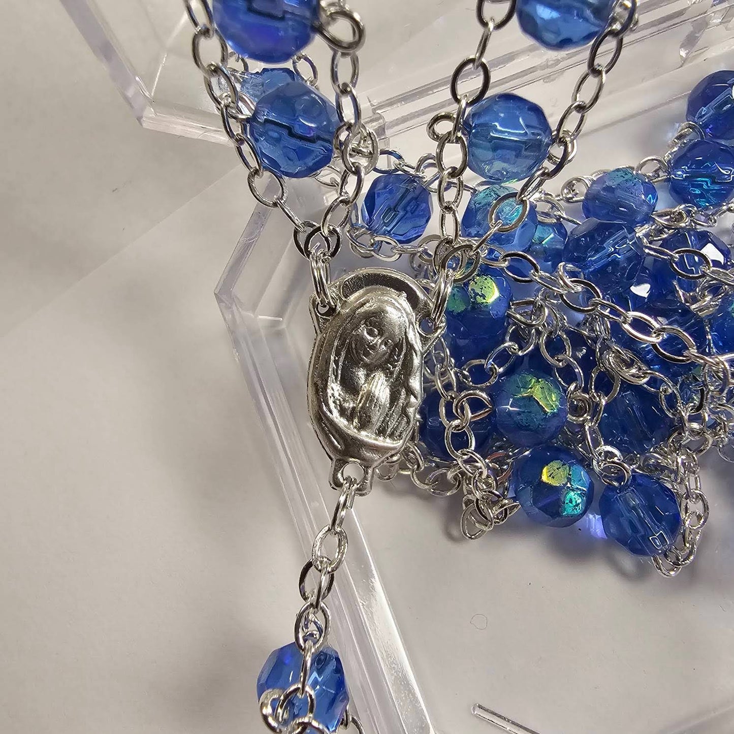 Ladder Rosary with Crystal Beads