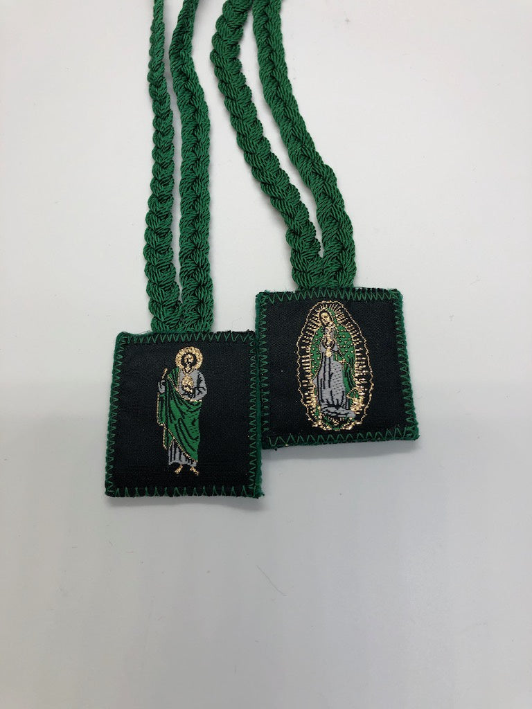 St. Jude - Guadalupe Scapular in Green