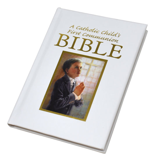 A CATHOLIC CHILD'S FIRST COMMUNION BIBLE -BOY