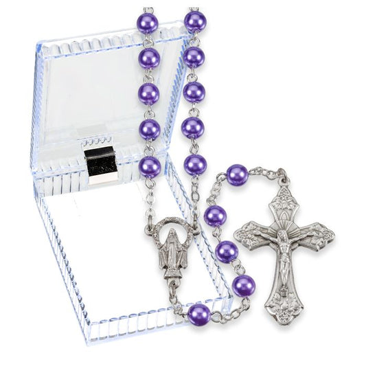 Pearlized Light Purple Rosary