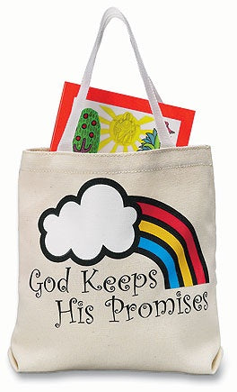 God Keeps His Promises tote bag 8 1/2 x 8 1/2