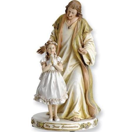 9.5" Jesus with Praying Girl