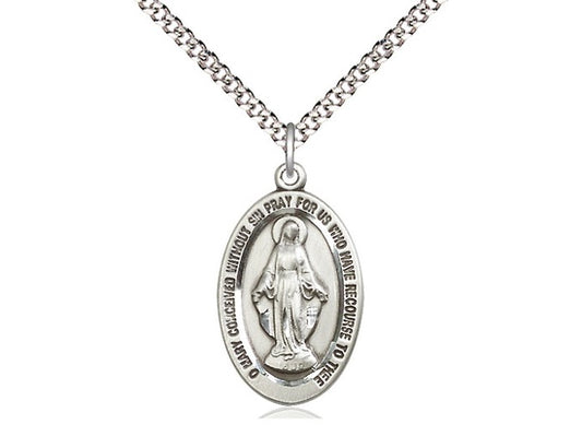 Sterling Silver Miraculous Medal - 4123M