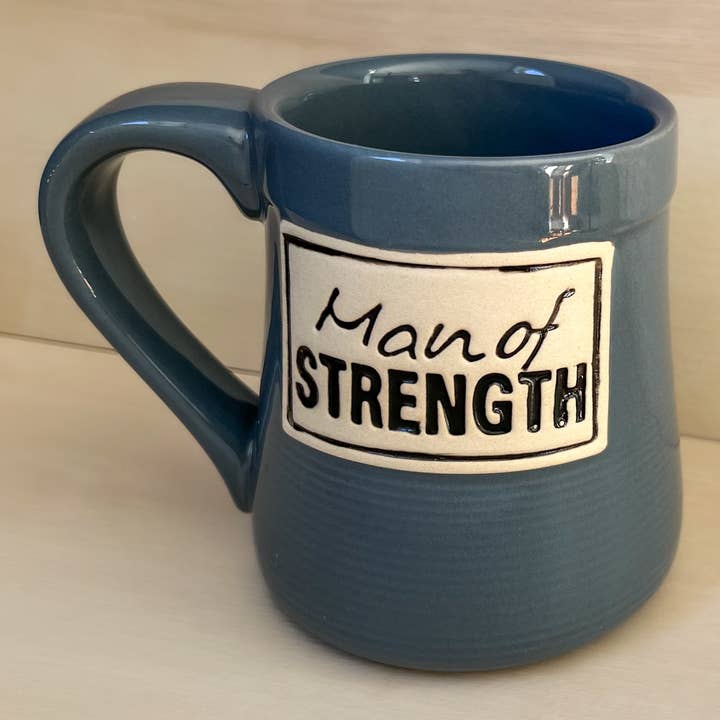 Man of Strength Pottery Mug - 20oz