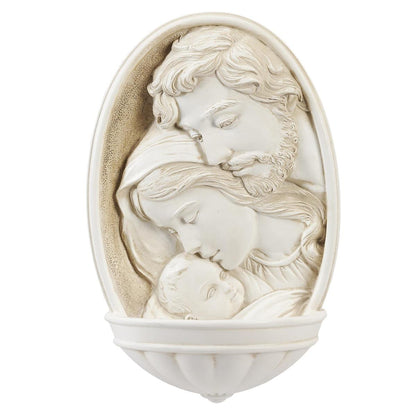 Holy Family Water Font, Renaissance Collection - 8"